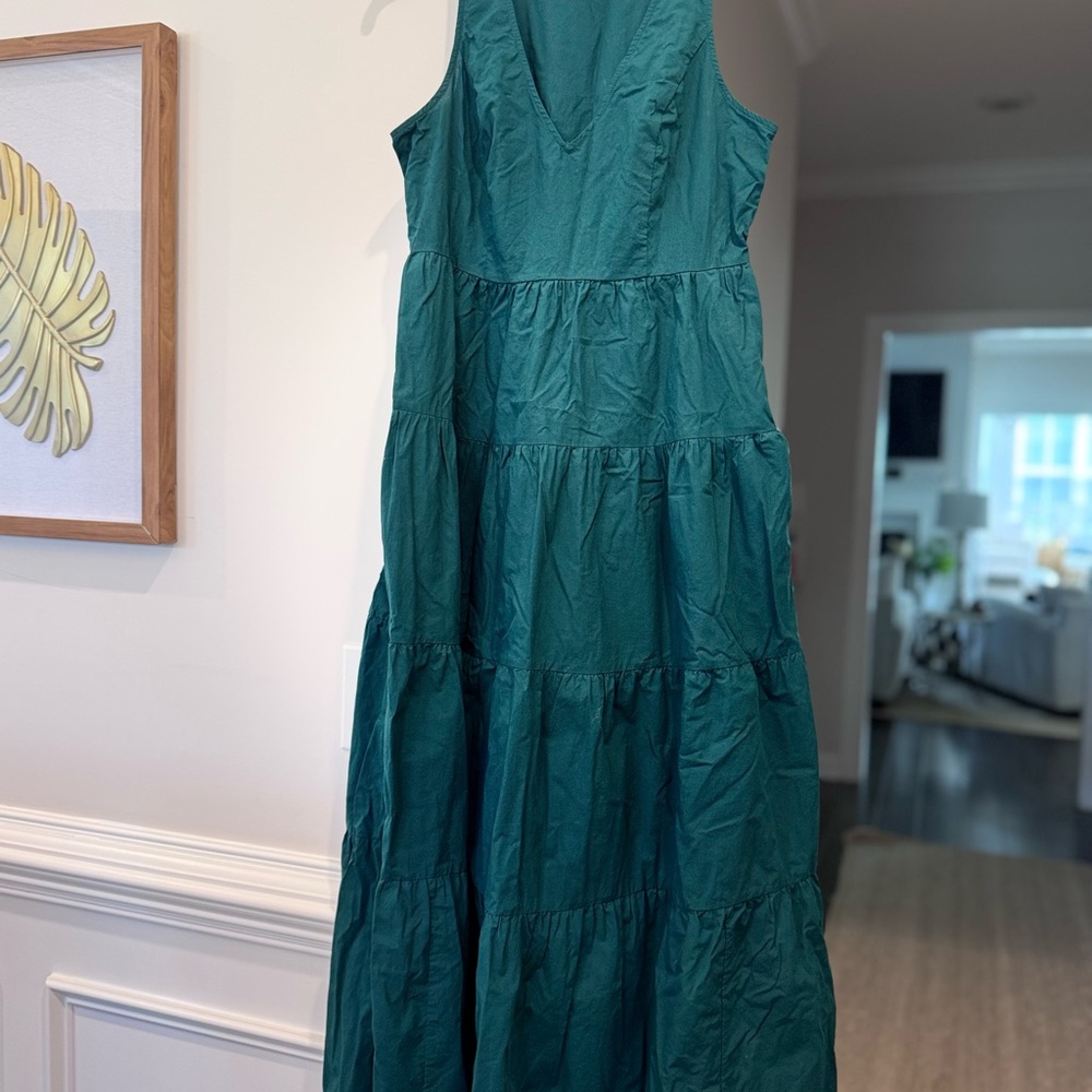 Deep Green Casual Dress